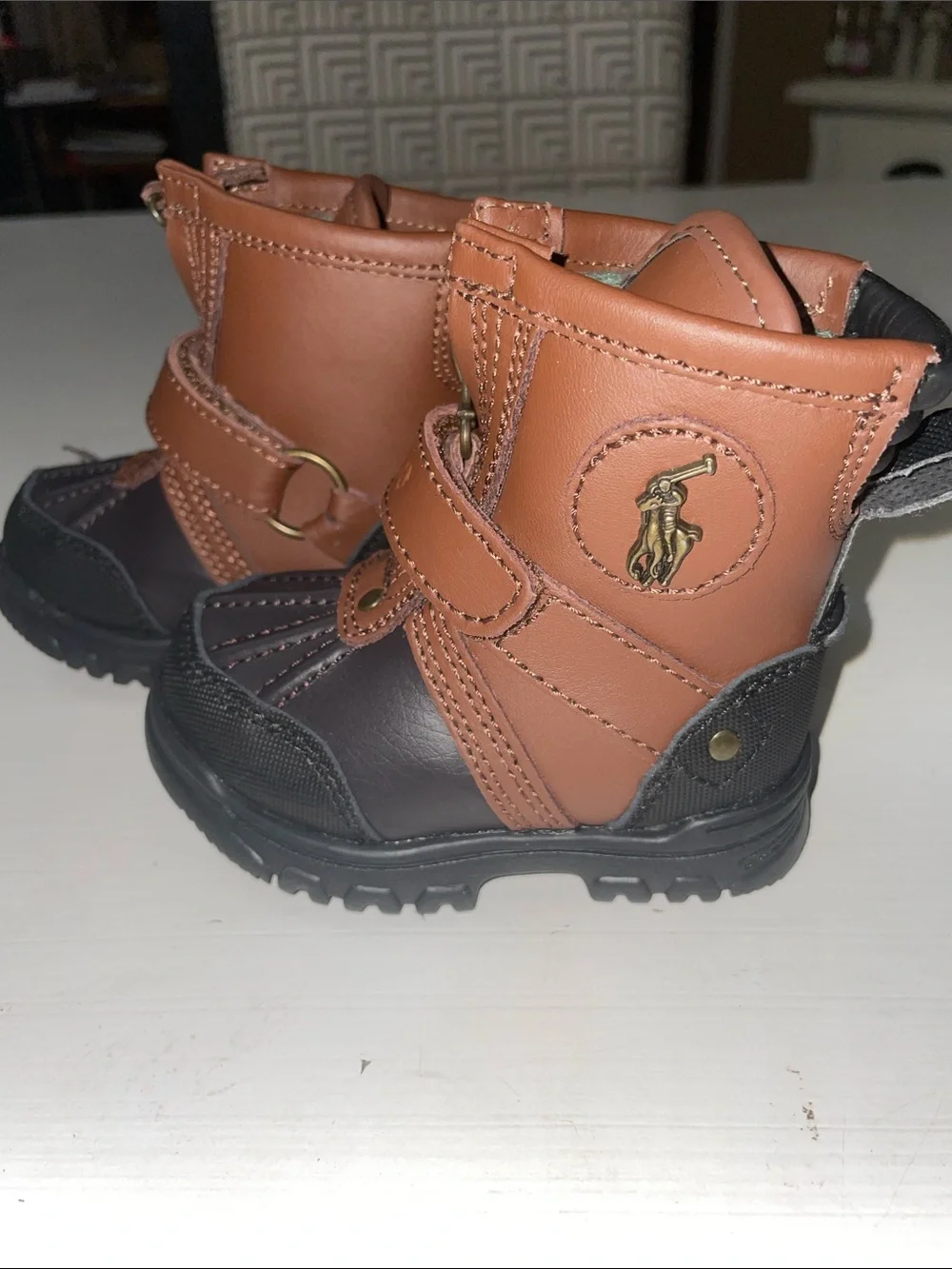 Ralph Lauren polo conquered high toddler boots size 4